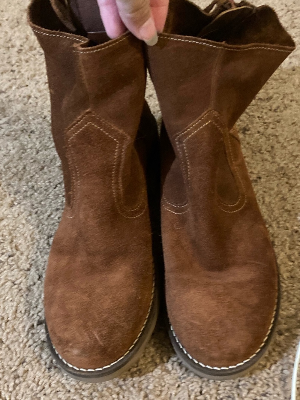 Antonio Le Fanci Brown Suede Ankle Boots